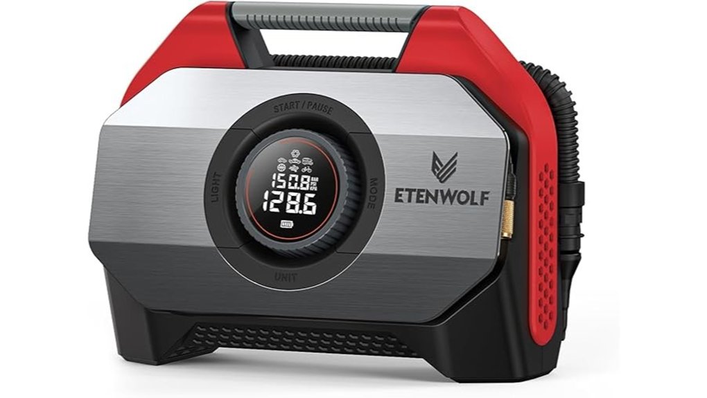 portable cordless tire inflator