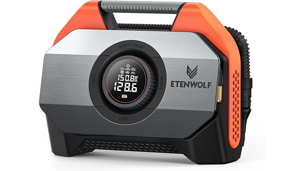 portable cordless tire inflator
