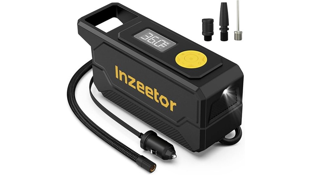 portable digital tire inflator