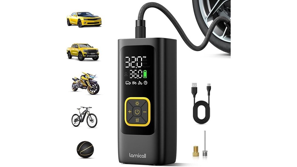 portable fast tire inflator