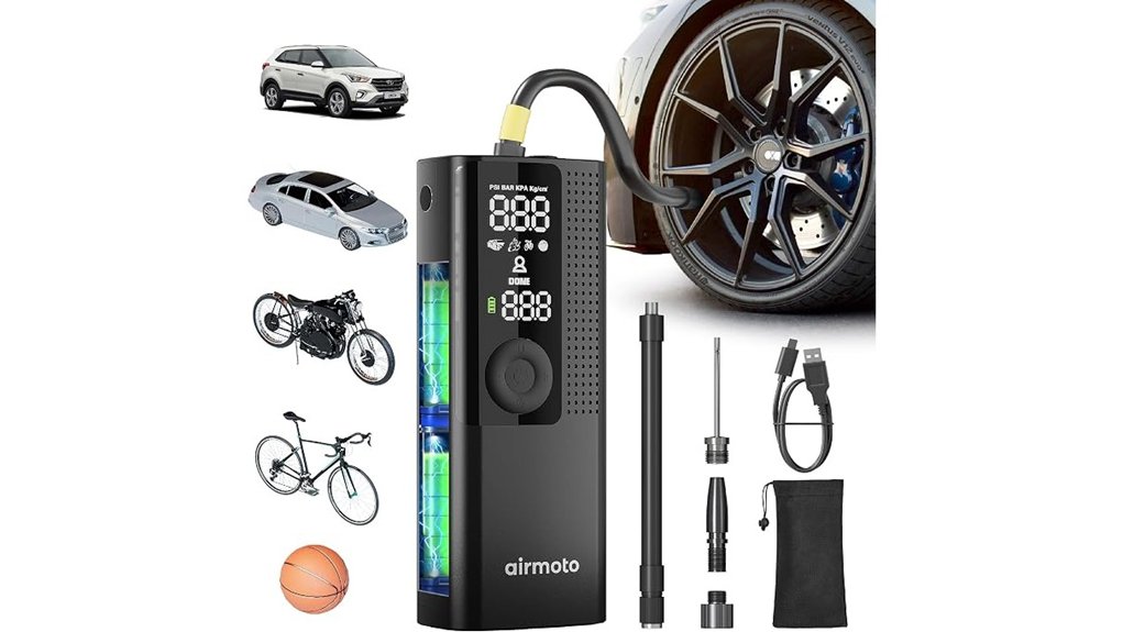 portable tire inflator compressor