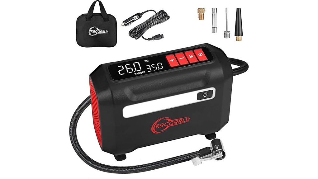 portable tire inflator compressor