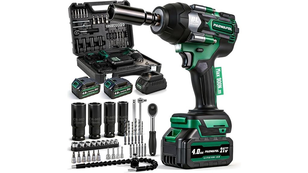 powerful impact wrench bundle