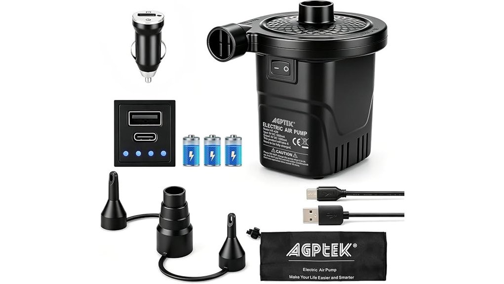 quick fill rechargeable air pump