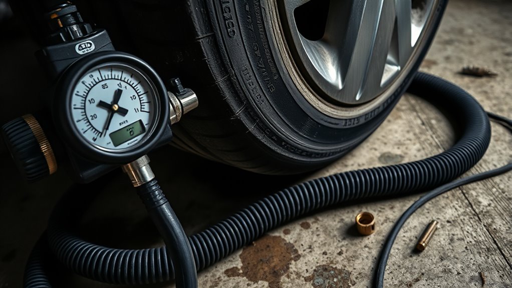 rapid tire pressure increase
