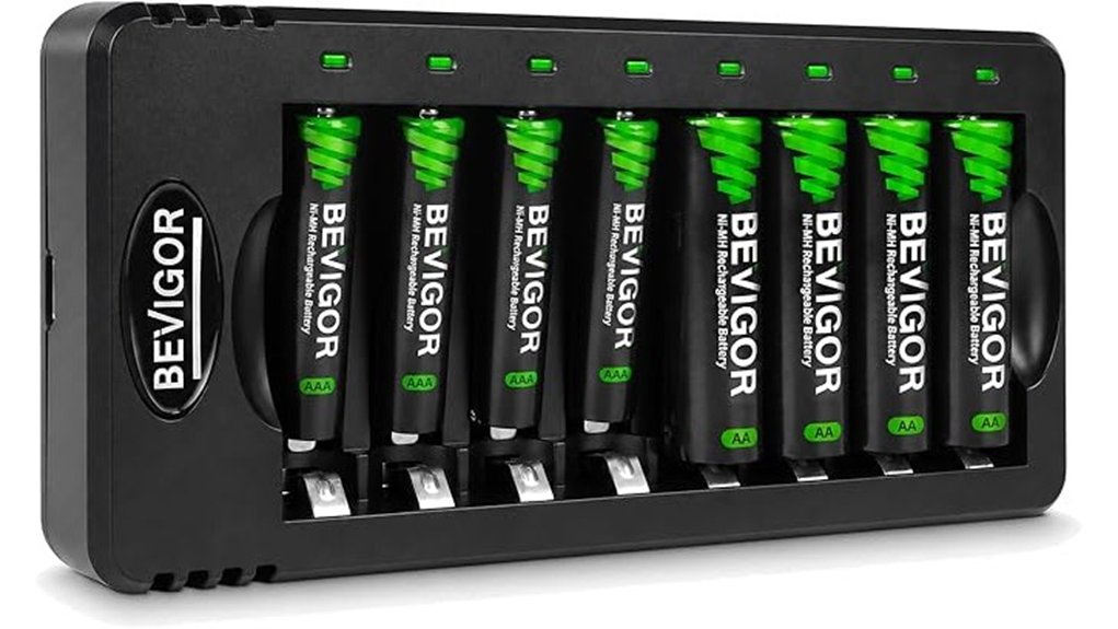 rechargeable aa aaa battery kit