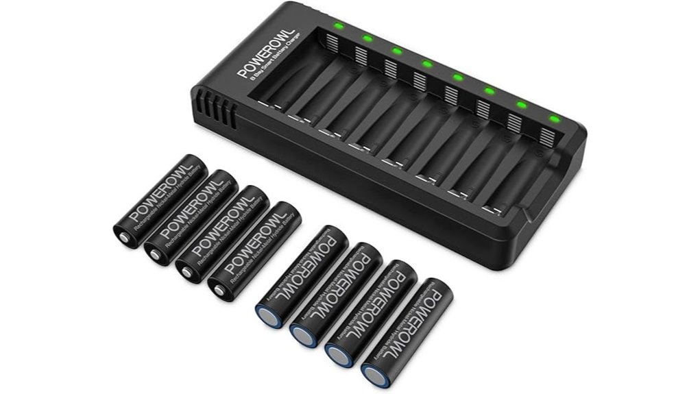 rechargeable aa battery set