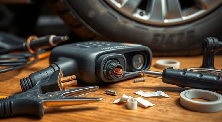 repair tire inflator cable
