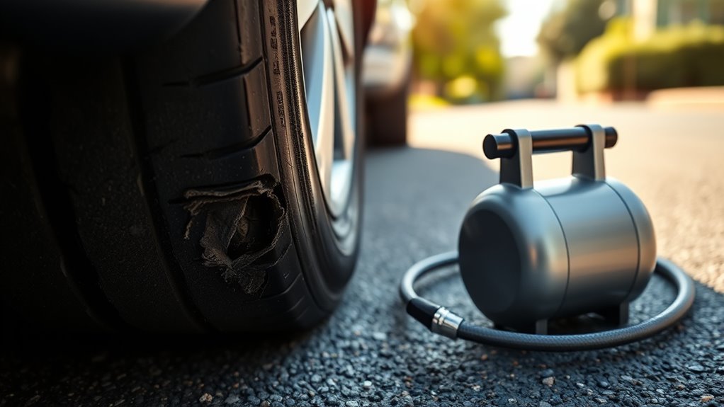 replace damaged sidewall tires