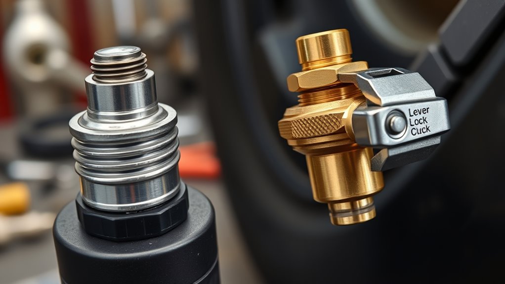 screw on vs lever lock chucks