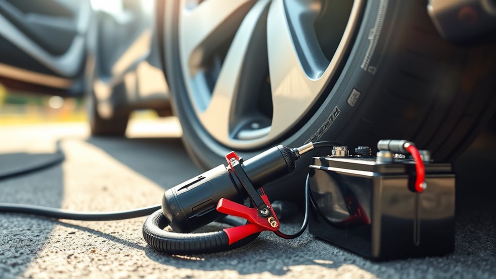 secure battery clamp connection