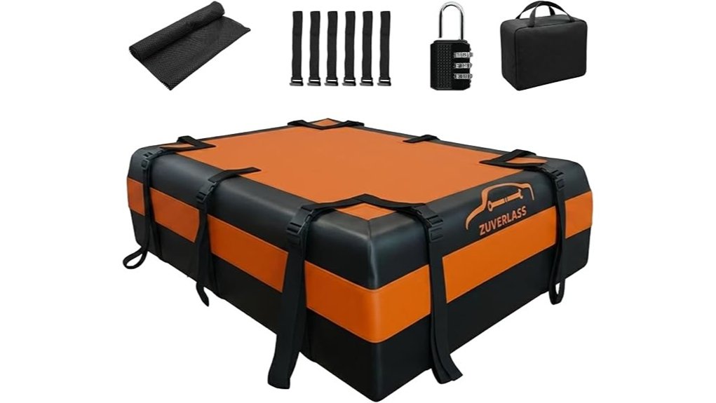 spacious waterproof rooftop carrier