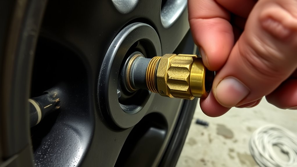 stuck tire inflator chuck