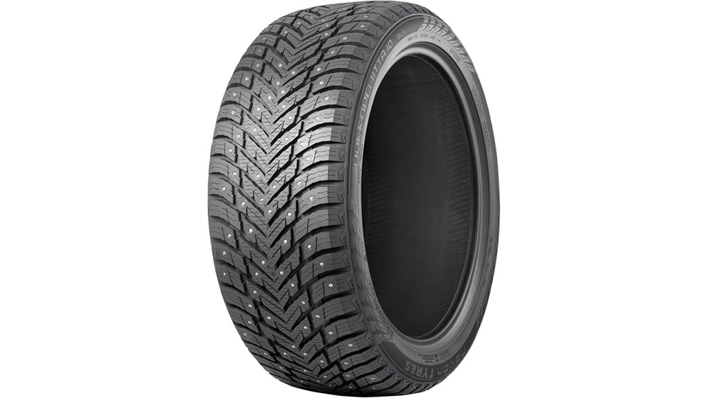studded winter tire size