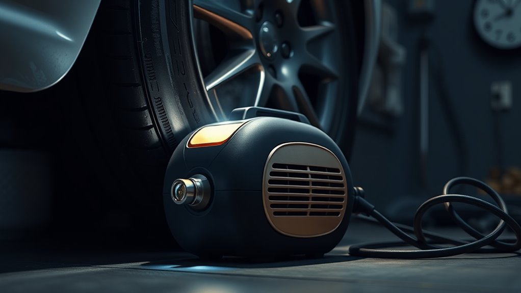 tire inflator cooling period