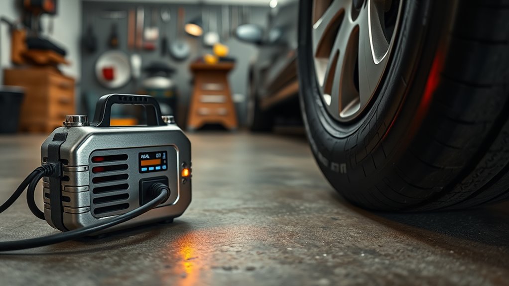 tire inflator overheating protection