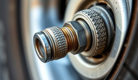 tire inflator valve connection