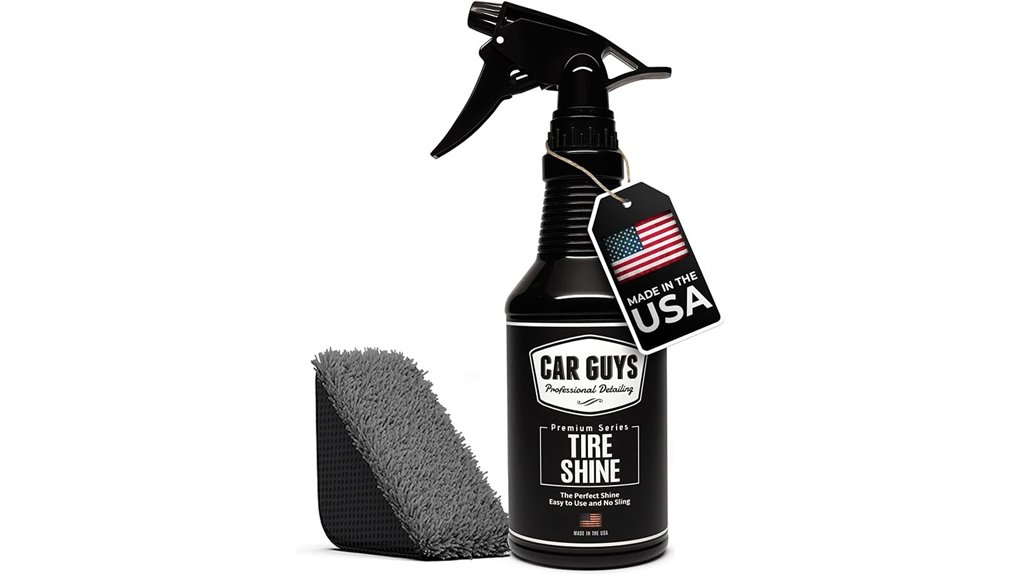 tire shine spray applicator