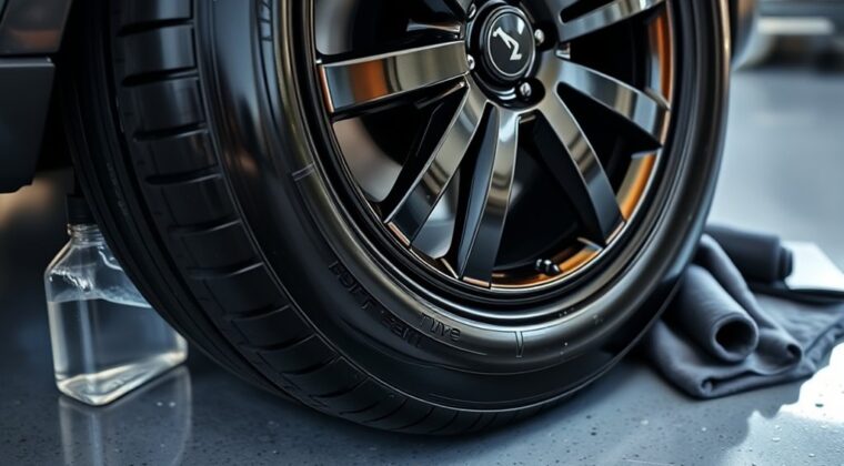top wet tire shine