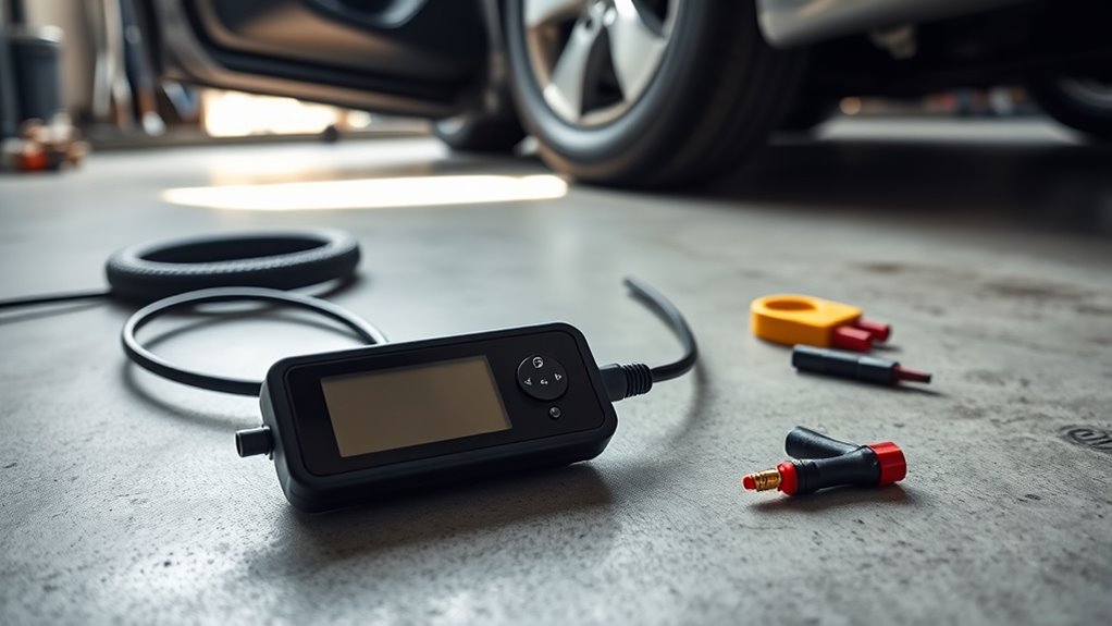 troubleshoot tire inflator display