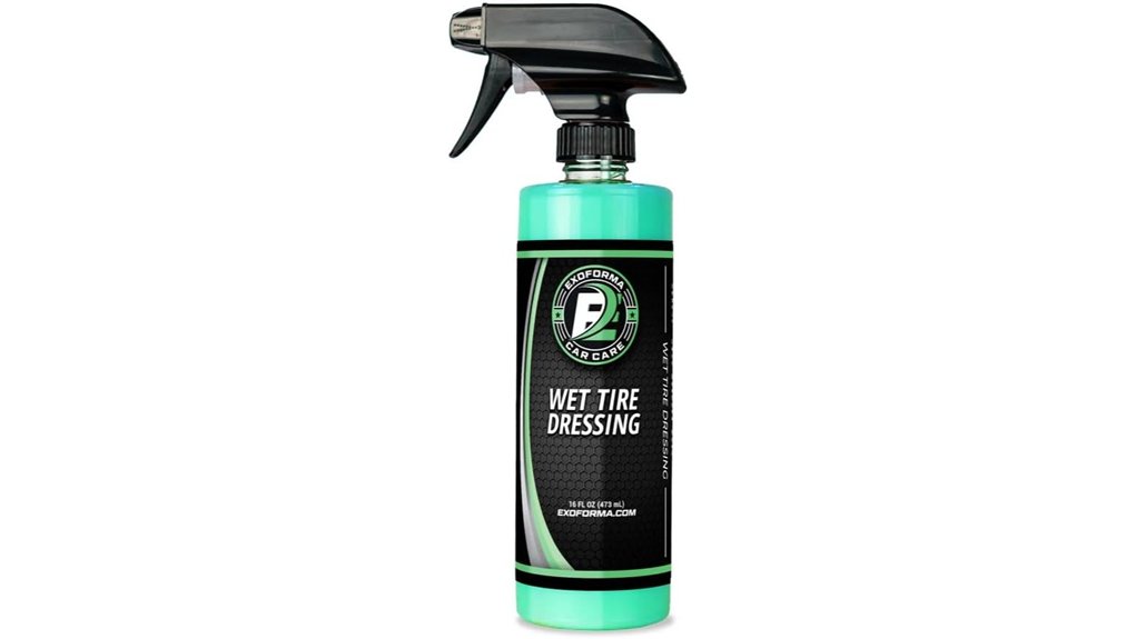 uv protected tire dressing spray